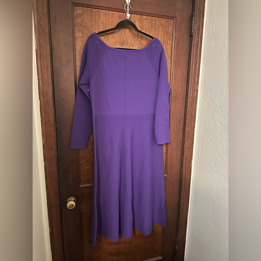 Ann Taylor Boatneck Midi Sweater Dress XL - Picture 3 of 6
